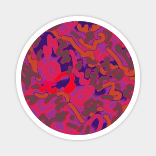 Pink Scribbles Magnet